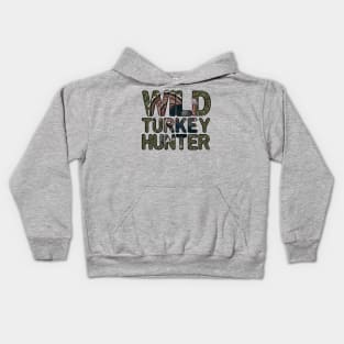 Wild Turkey Hunter Kids Hoodie